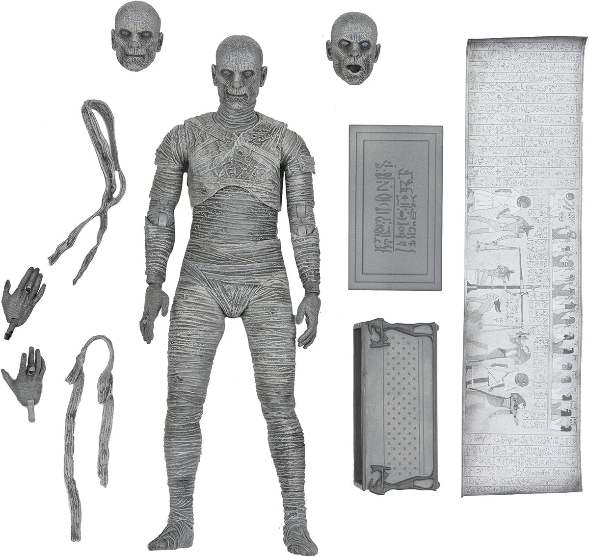 NECA Ultimate La momia Blanco y negro