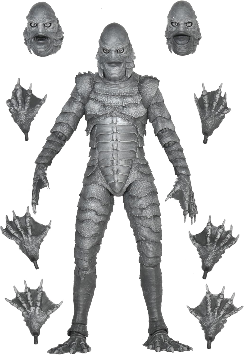 NECA Ultimate Criatura De La Laguna Negra (Blanco y Negro)