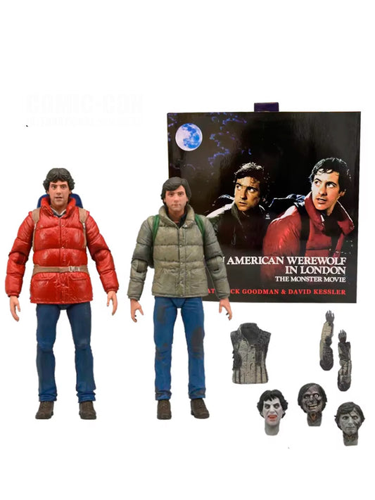 NECA Ultimate Hombre Lobo Americano en Londres -Jack y David