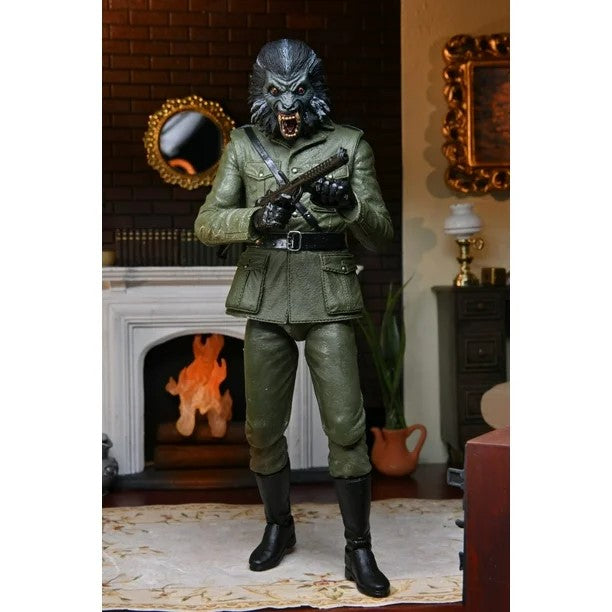 NECA Ultimate Hombre Lobo americano Londres Warmonger Militar