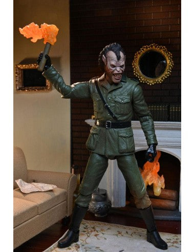 NECA Ultimate Hombre Lobo americano Londres Warmonger Militar