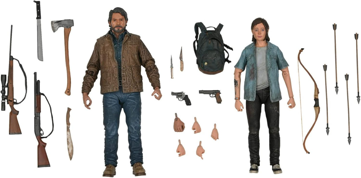 NECA Ultimate Last of US parte 2 - Joel y Ellie 2 pack
