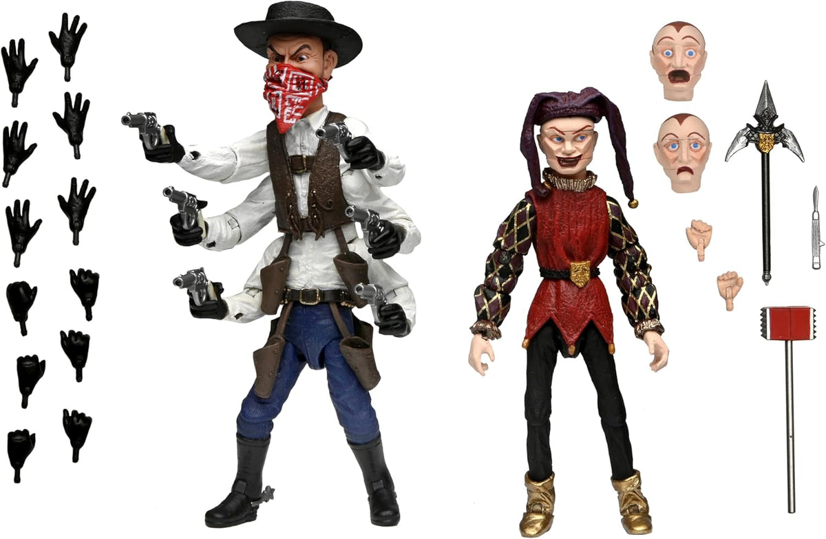 NECA Ultimate Puppet Master - Six shooter y Jester 2 pack