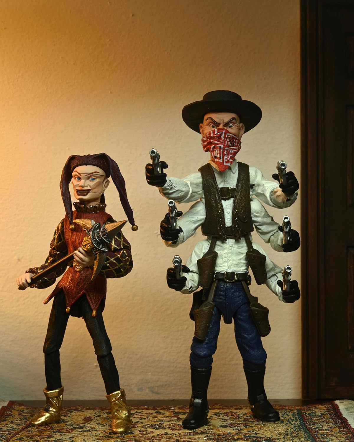 NECA Ultimate Puppet Master - Six shooter y Jester 2 pack