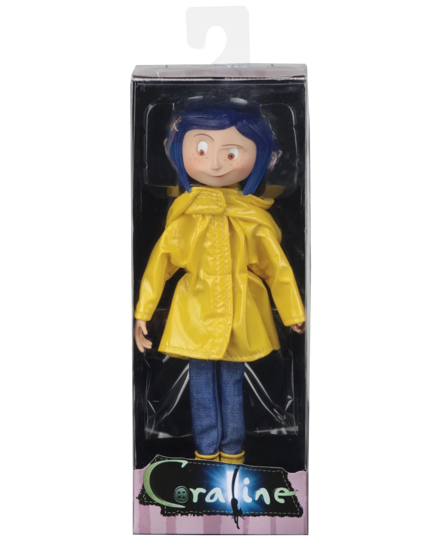 NECA Coraline con impermeable