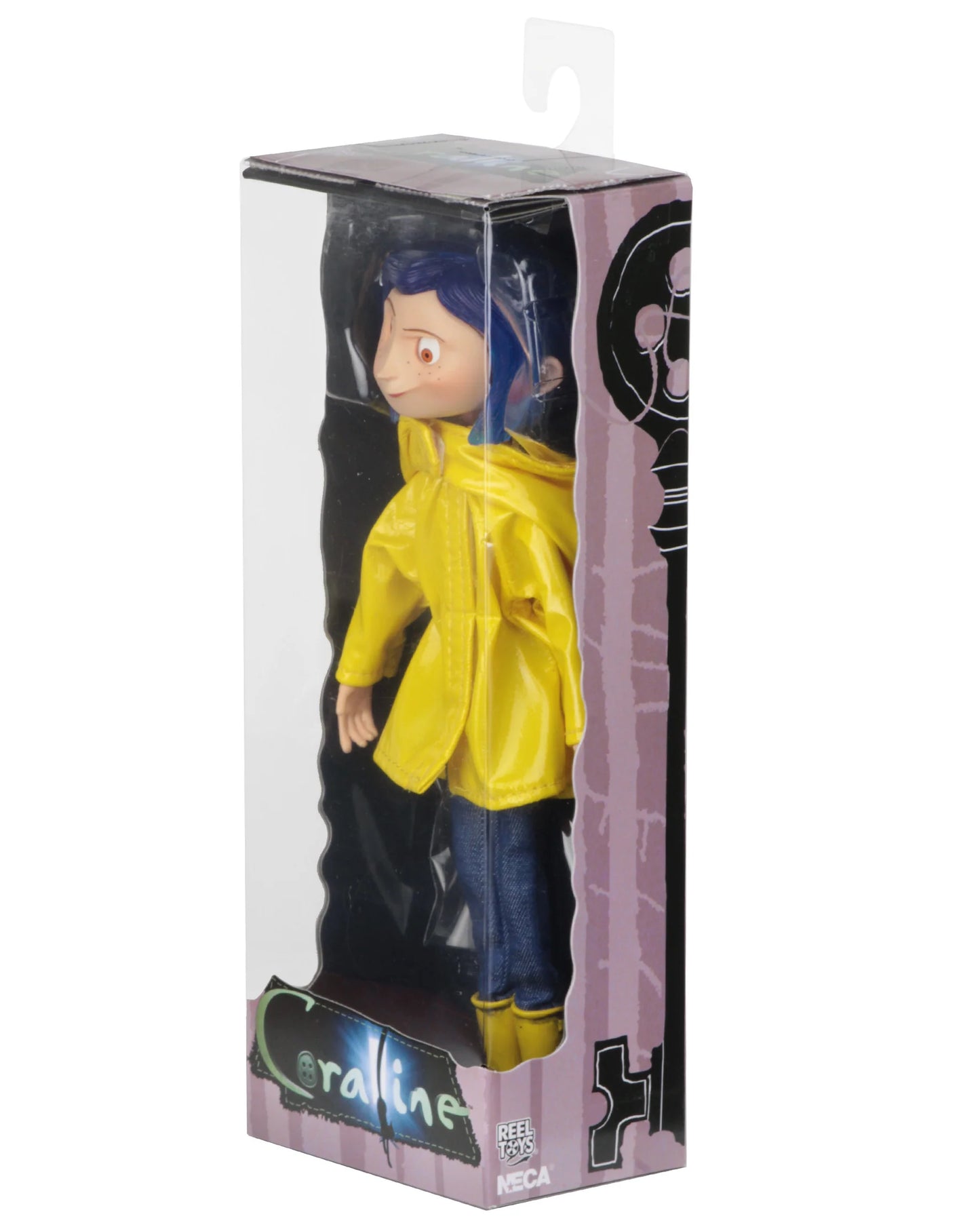 NECA Coraline con impermeable