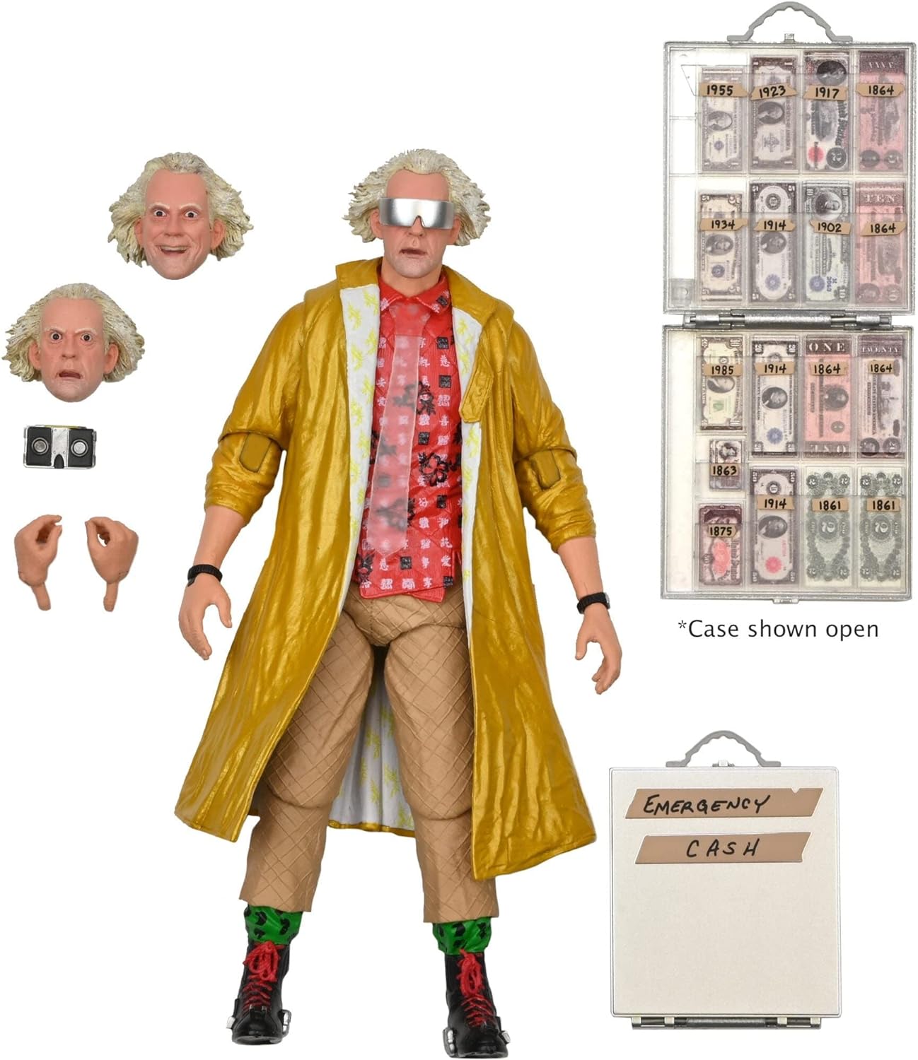 NECA Ultimate Volver al Futuro - Doc impermeable amarillo