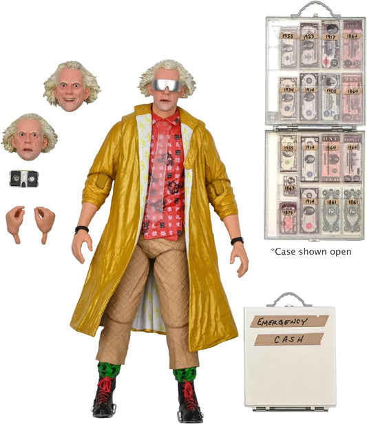 NECA Ultimate Volver al Futuro - Doc impermeable amarillo