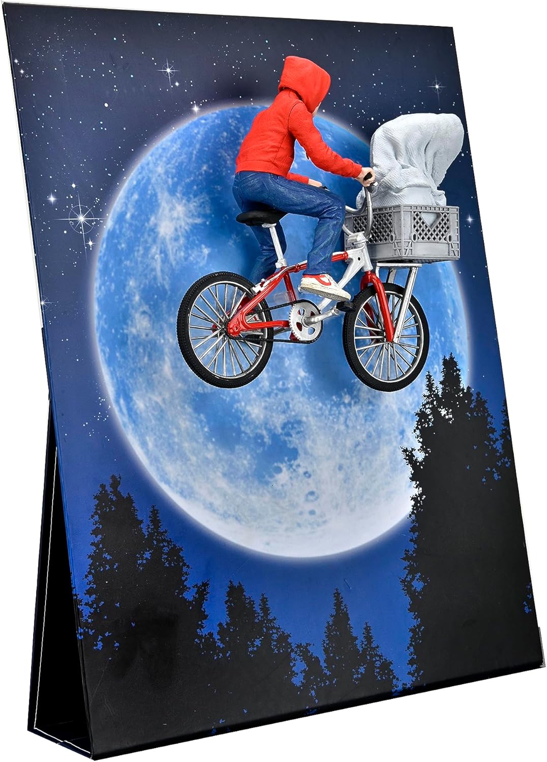 NECA Ultimate ET con elliot Volando bici