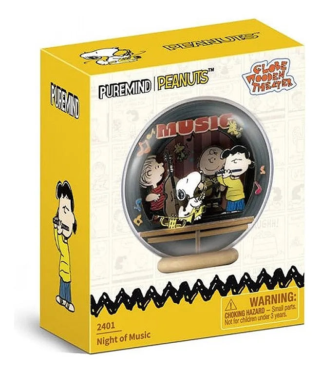 Puremind Snoopy Night of Music Wooden Crystal Ball