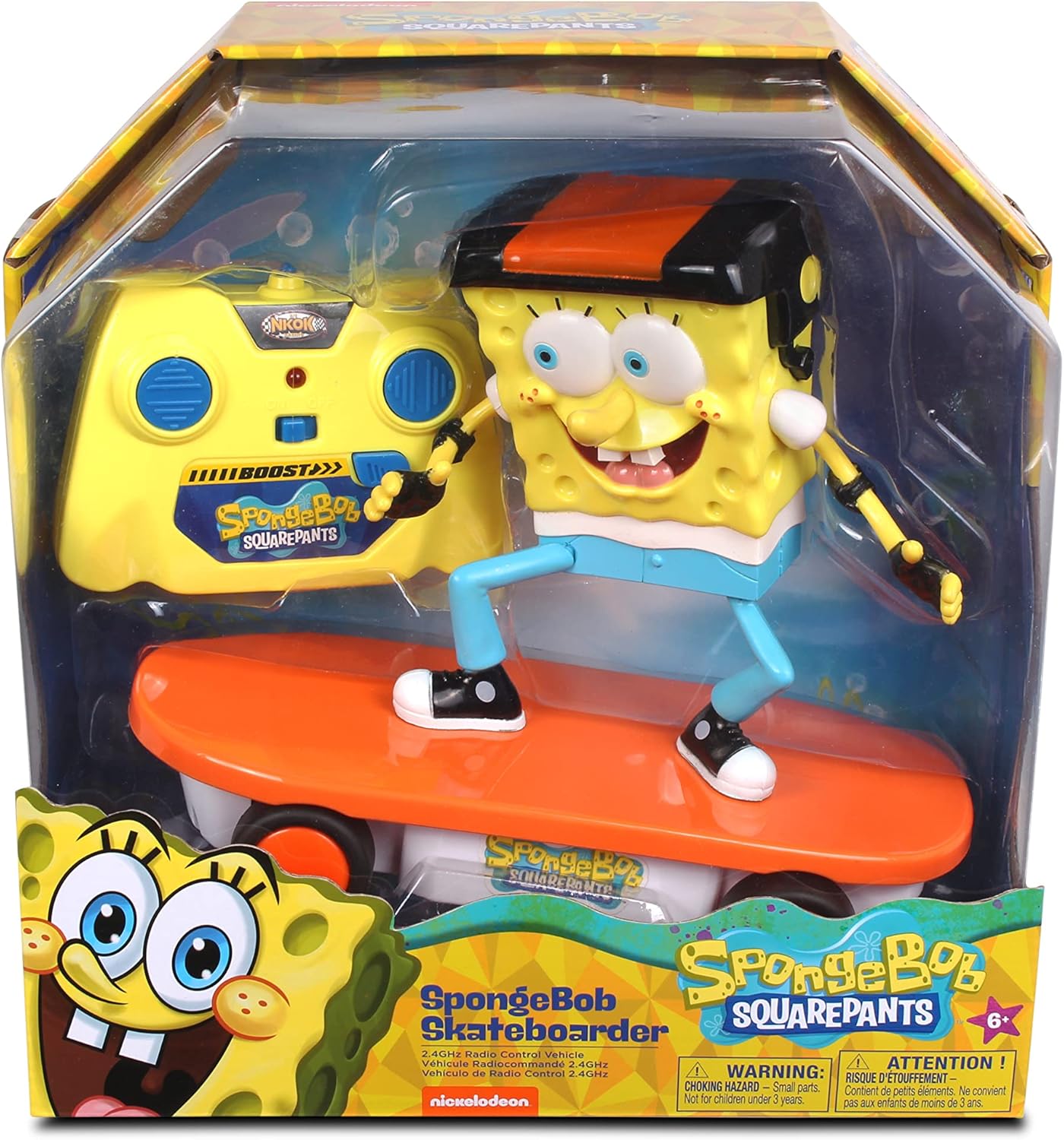 Nickelodeon Bob Esponja Patineta control remoto