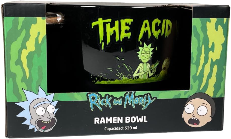 Geek Industry Bowl Ramen Rick and Morty Con Palillos Chinos 539 ML