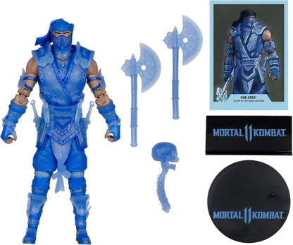 McFarlane Mortal Kombat 11 Sub-Zero GITD Glow Label 7 Pulgadas