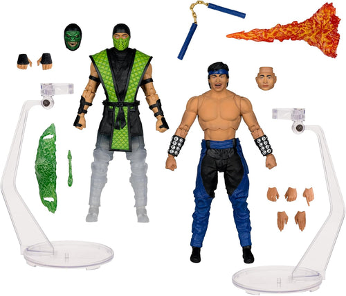 McFarlane Mortal Kombat Liu Kang vs Reptile 2 Pack 7 Pulgadas