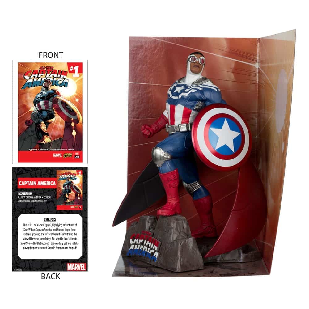 Mcfarlane Marvel Collection: All-New Captain America Num 1 - Capitan America Escala 1/10