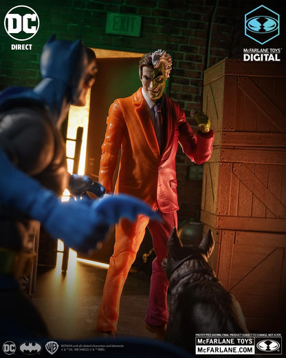 Mcfarlane Estatua Digital Collectible: Dc Comics - Twoface Silver Age