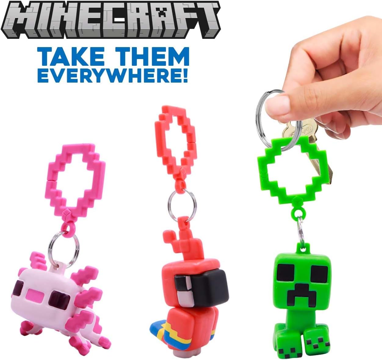 Jakks Sorpresa Hanger - Llavero Minecraft Gold 24K