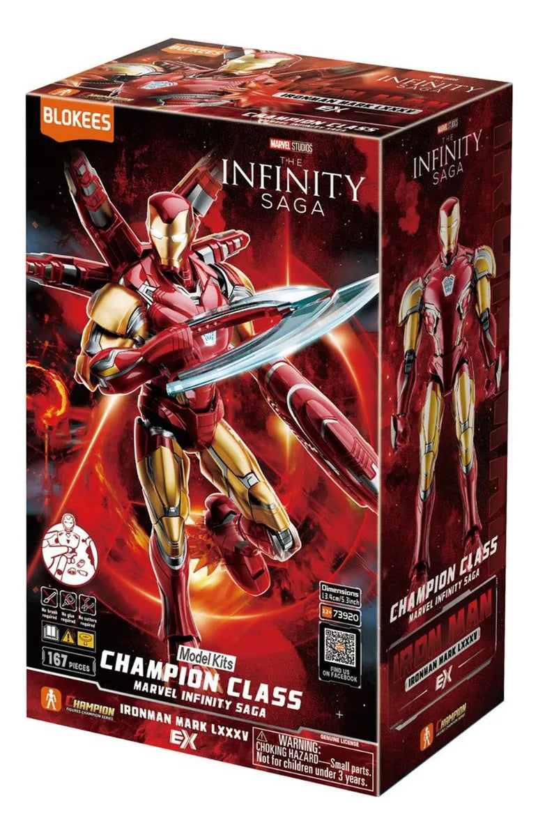 Blokees Marvel Infinity Saga Champion Class Iron Man Mark LXXXV EX