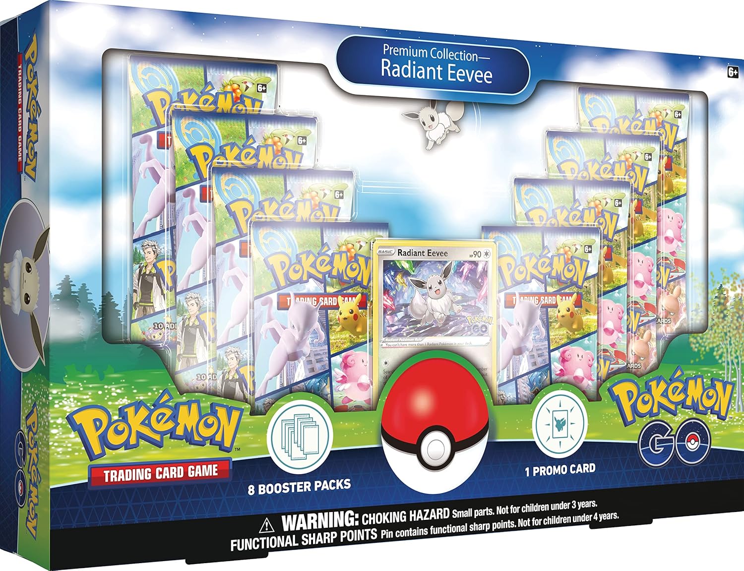 Pokemon TCG GO Premium Collection - Radiant Eevee & Pin (Español)
