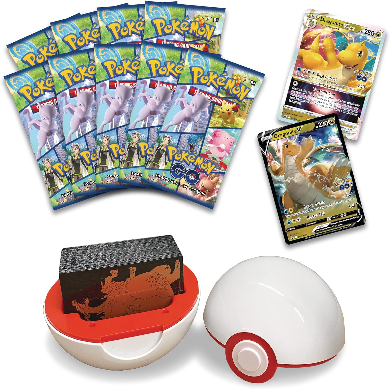 Pokemon TCG Go Premier Deck Holder Collection - Dragonite VSTAR
