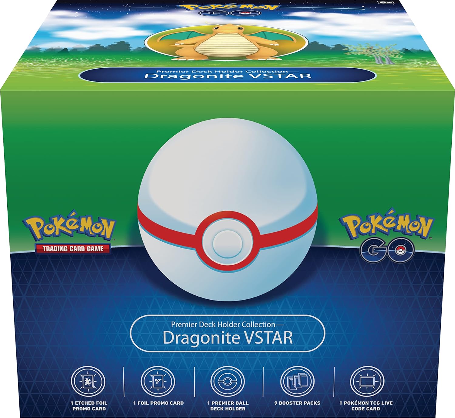 Pokemon TCG Go Premier Deck Holder Collection - Dragonite VSTAR