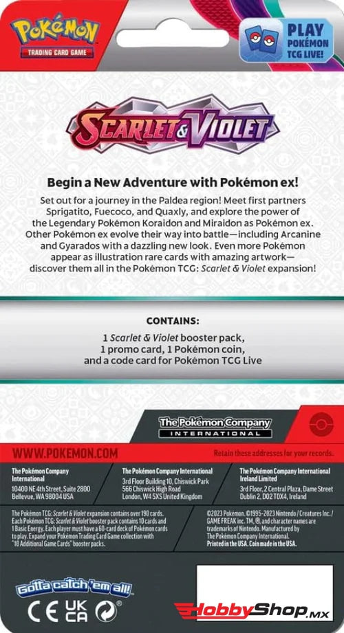 Pokemon TCG Scarlet & Violet Checklane Blister