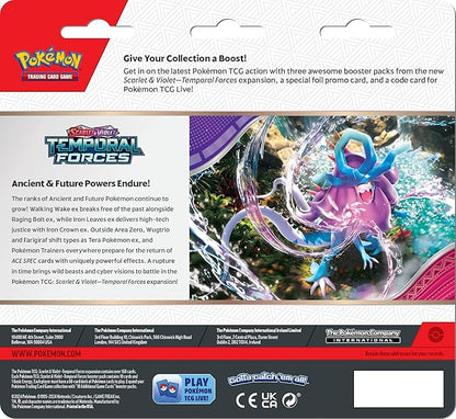 Pokémon TCG: Scarlet & Violet - Temporal Forces Three-Booster Blister INGLES