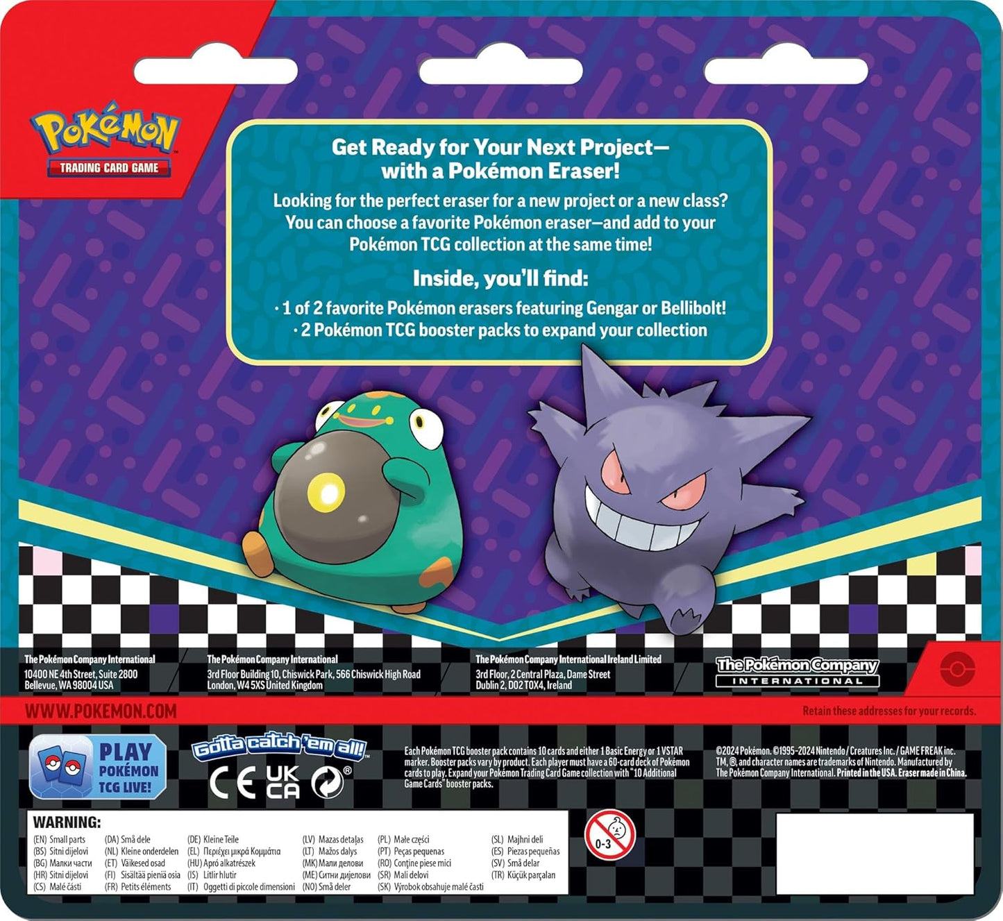 Pokemon TCG: Back to School Eraser Bellibolt INGLES