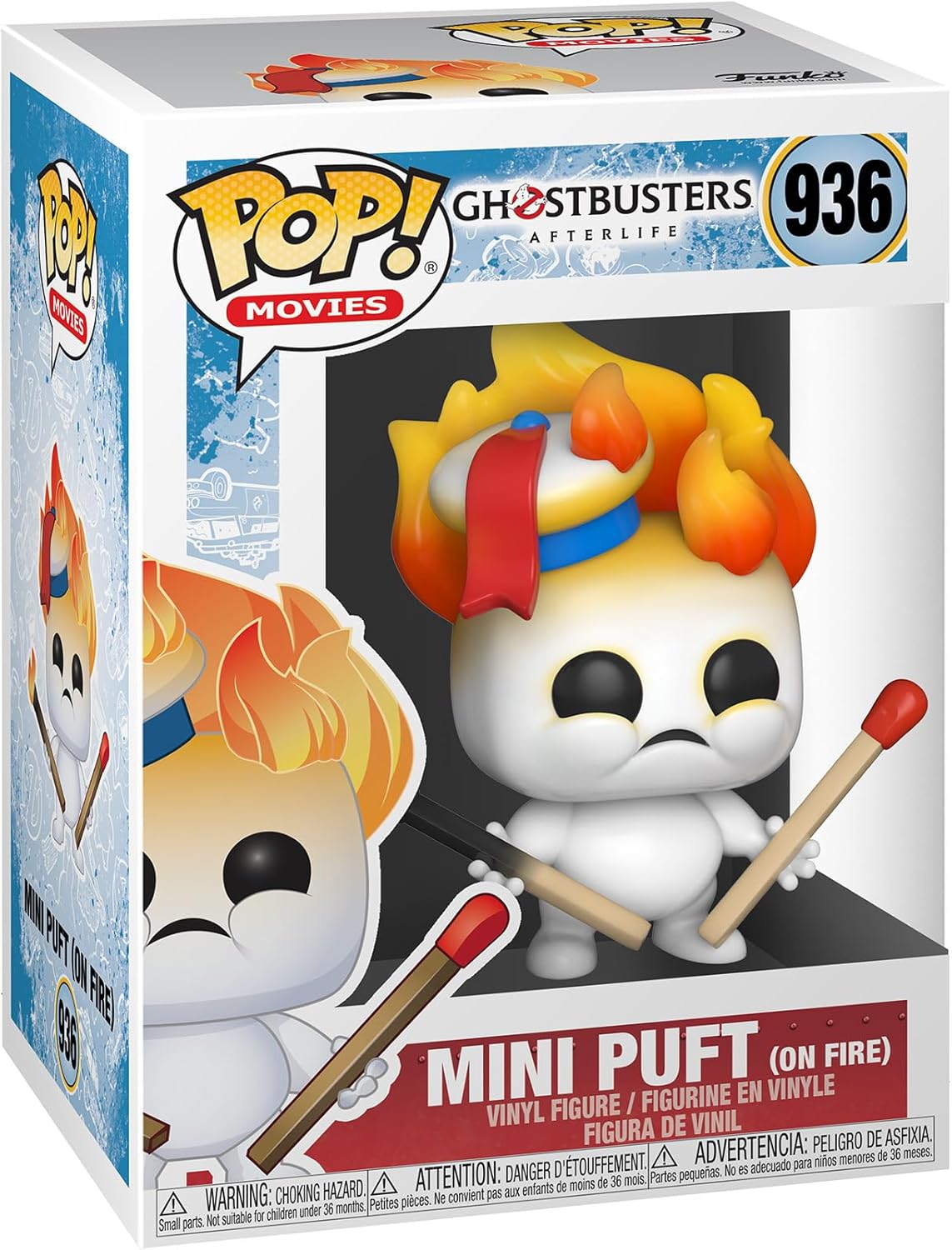Funko Pop Movies: Ghostbusters Afterlife - Mini Puft On Fire Cazafantasmas