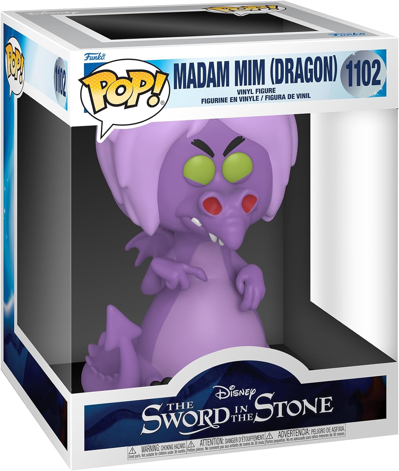 Funko Pop Disney: La espada en la piedra - Madame Mim Dragón 6"