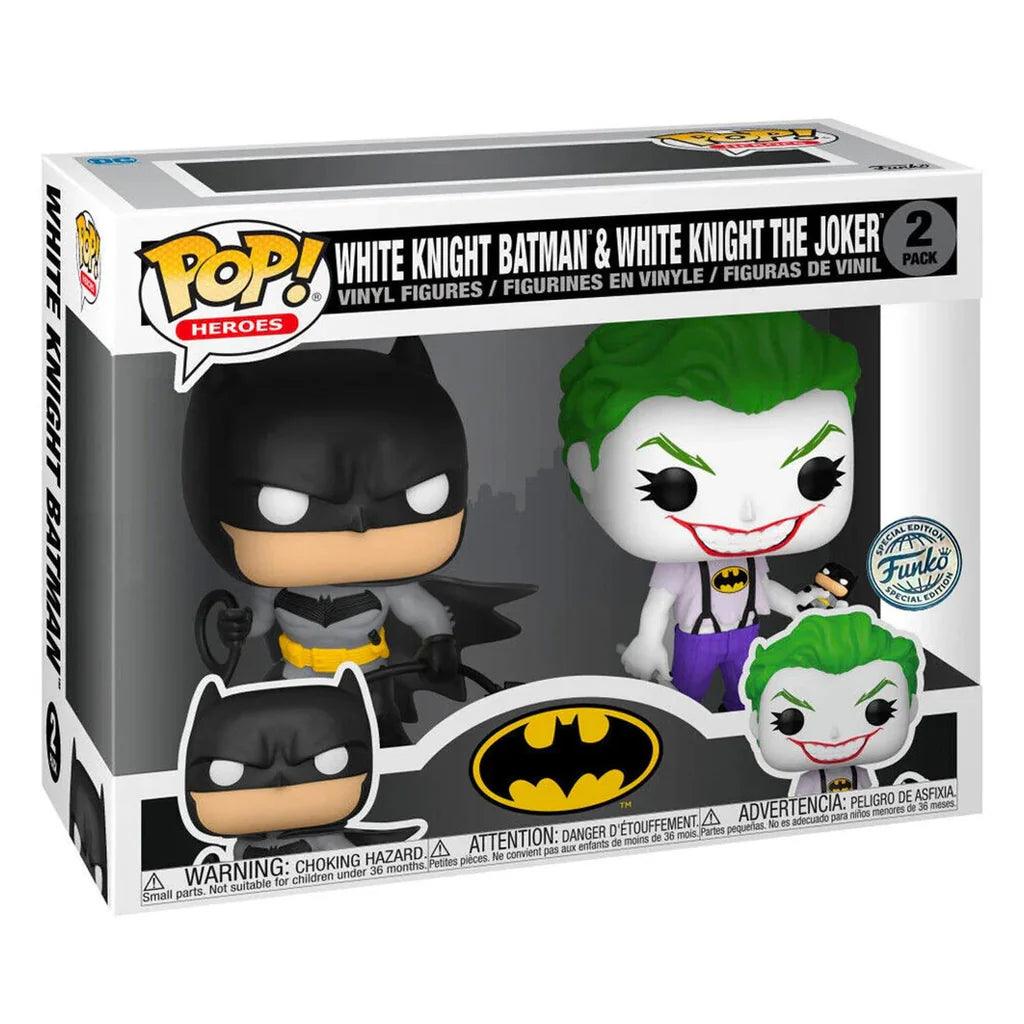 Funko Pop Batman White Night vs Joker 2 Pack