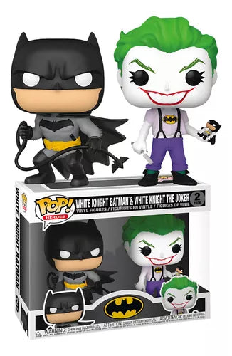 Funko Pop Batman White Night vs Joker 2 Pack