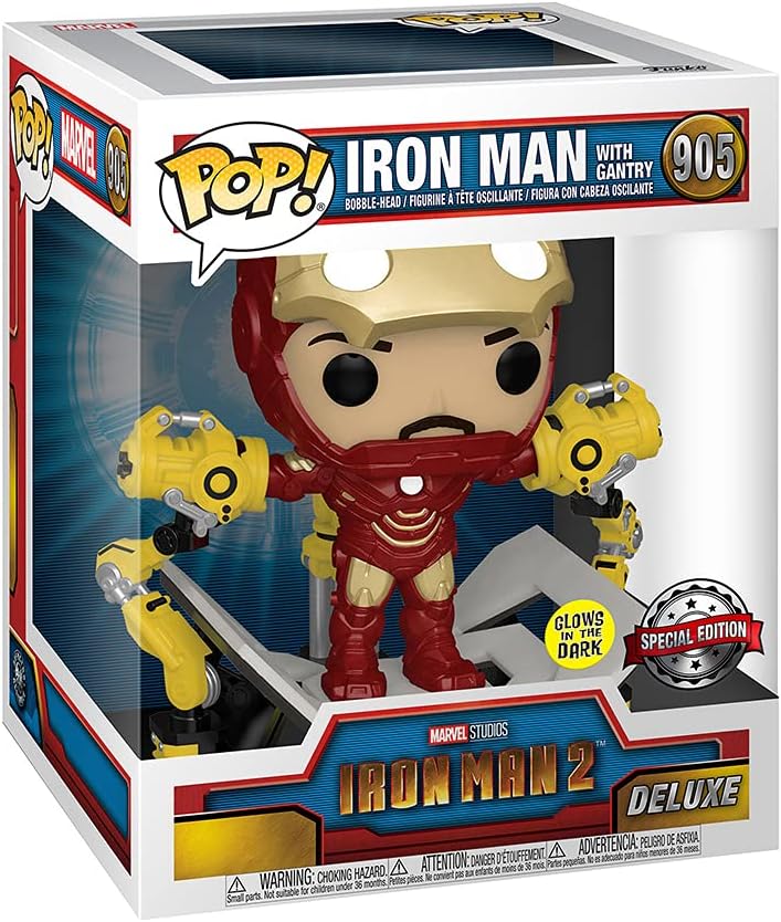 Funko Pop Iron Man Mark IV con pórtico 6" Glows in the dark Exclusivo