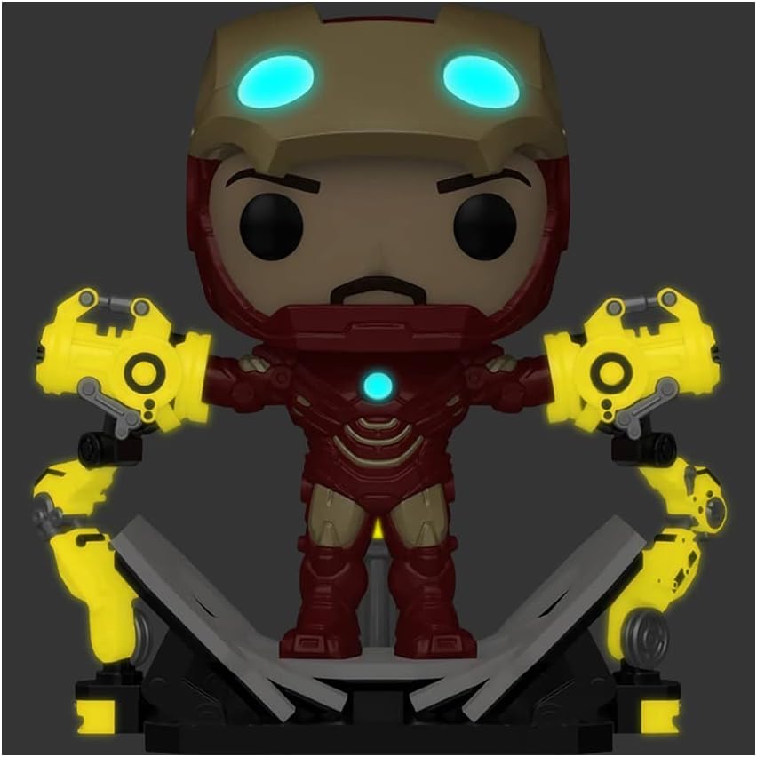 Funko Pop Iron Man Mark IV con pórtico 6" Glows in the dark Exclusivo