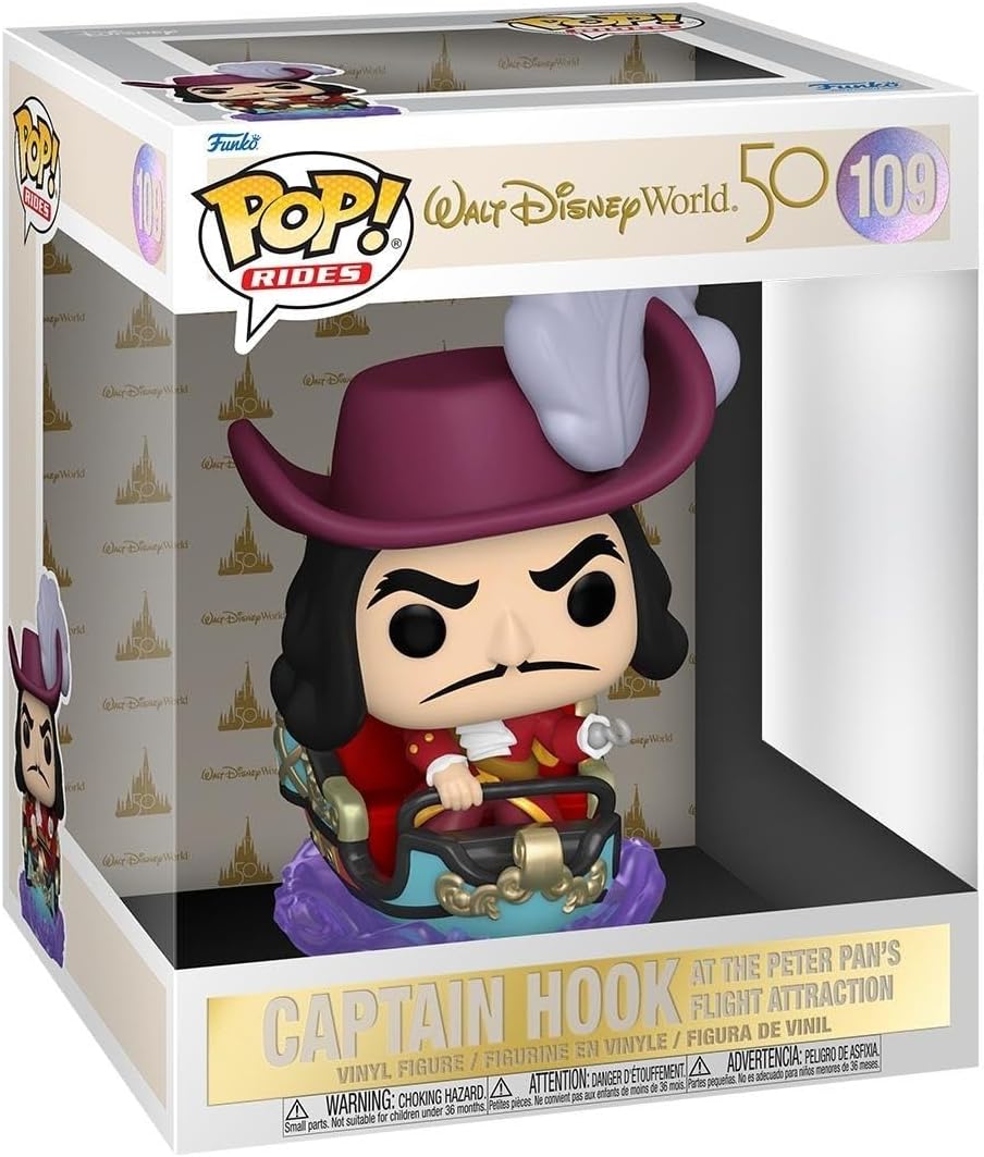 Funko Pop Ride: 50 aniversario Peter Pan - Captain Hook Capitan Garfio 6"