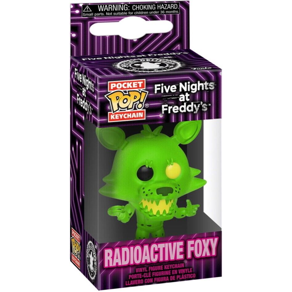 Funko Pop Llavero: Five Nights at Freddys - Foxy Radioactiva