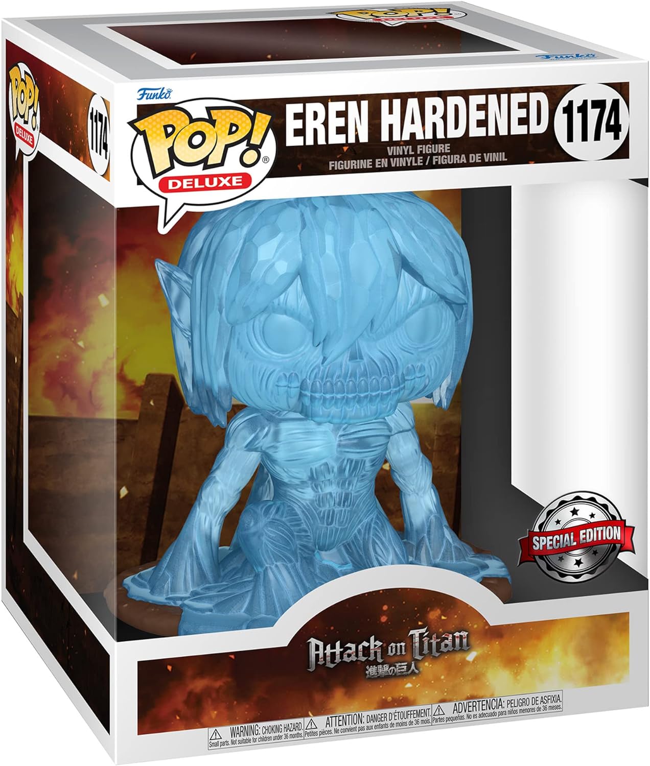 Funko pop: Attack on Titan - Eren Yeager  Endurecido Exclusivo 6"