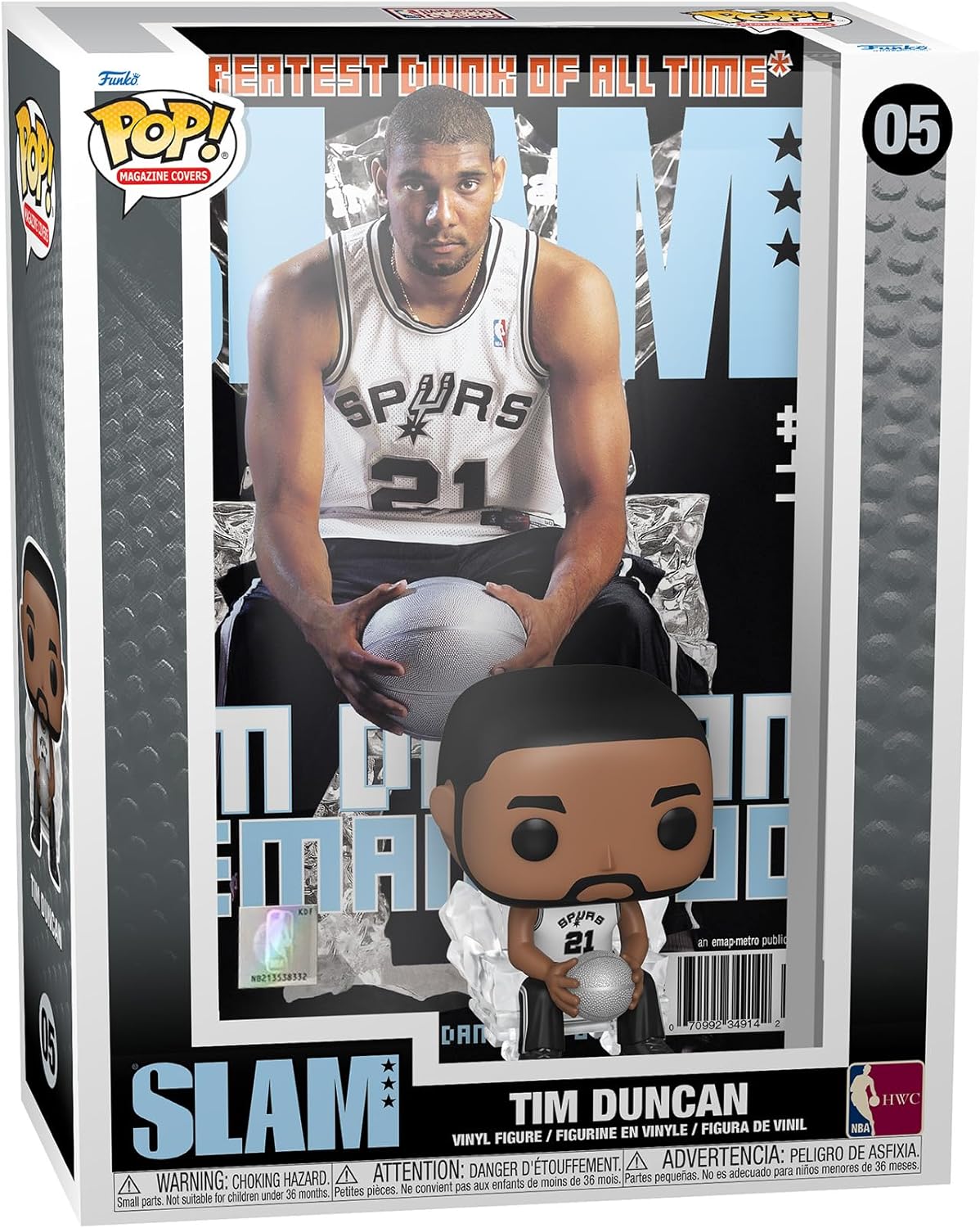 Funko Pop NBA Cover: Slam - Tim Duncan