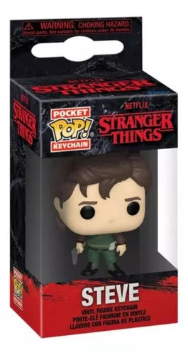Funko Pop Llavero Steve cazador Stranger Things