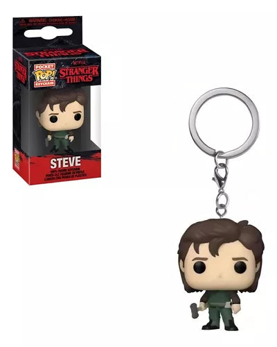 Funko Pop Llavero Steve cazador Stranger Things