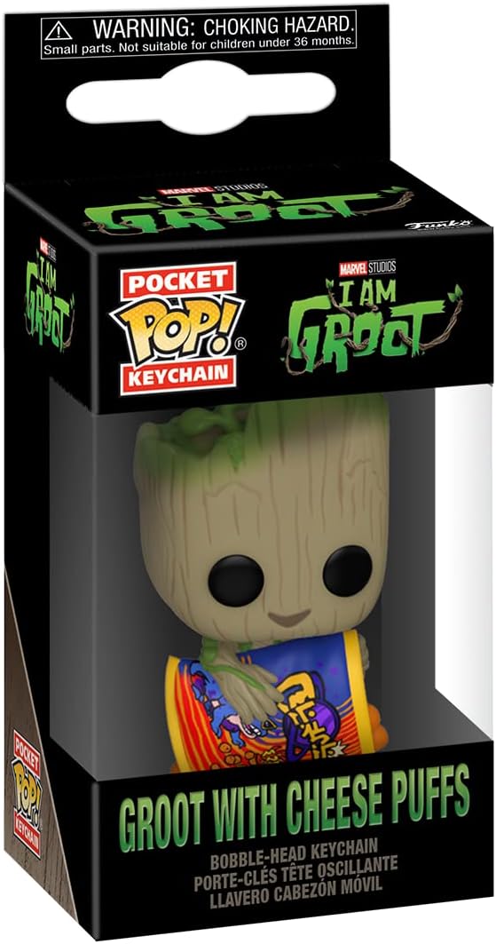 Funko Pop Llavero: Groot Con Bolitas De Queso