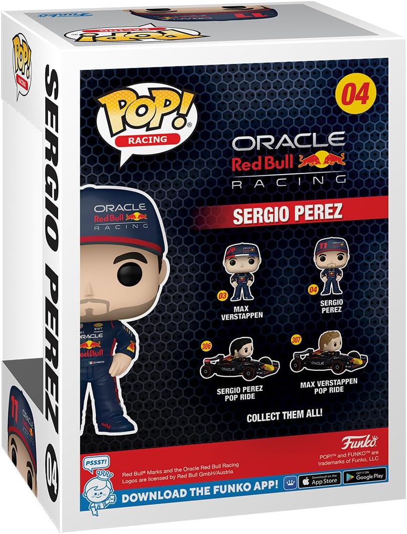 Funko Pop Racing: Sergio Perez con gorra - Red Bull F1