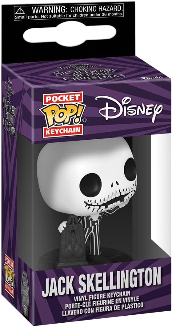 Funko Pop Llavero: Disney The Nightmare Before Christmas 30th - Jack Skellington