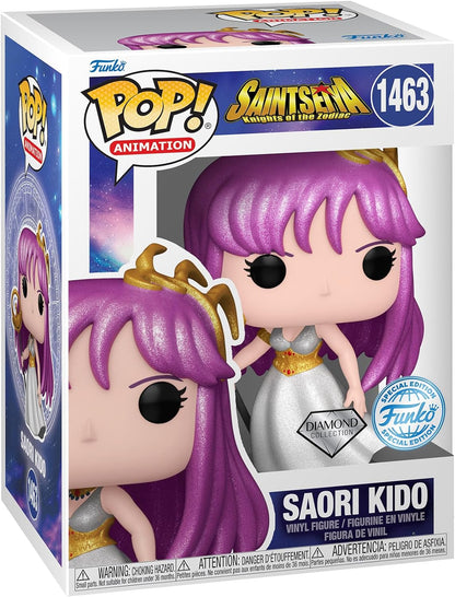 Funko Pop ANIME: Saori Kido in Diamond Collection Glitter (AE Exclusive)  Caballeros del Zodiaco