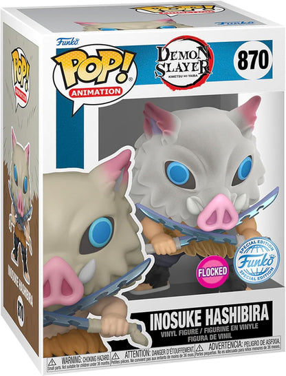 Funko Pop Demon Slayer - Inosuke Hashibira Exclusivo Flocked