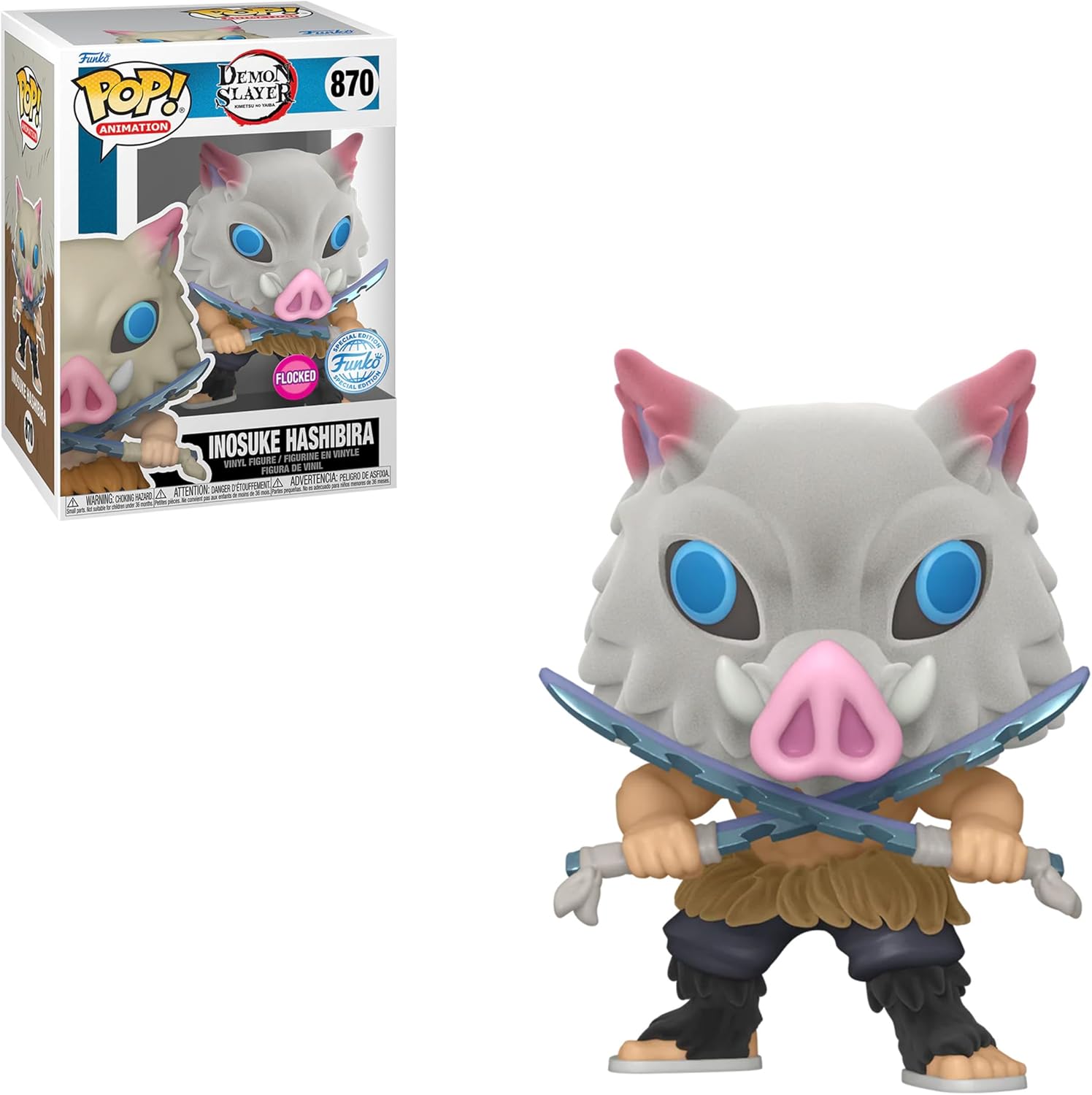 Funko Pop Demon Slayer - Inosuke Hashibira Exclusivo Flocked