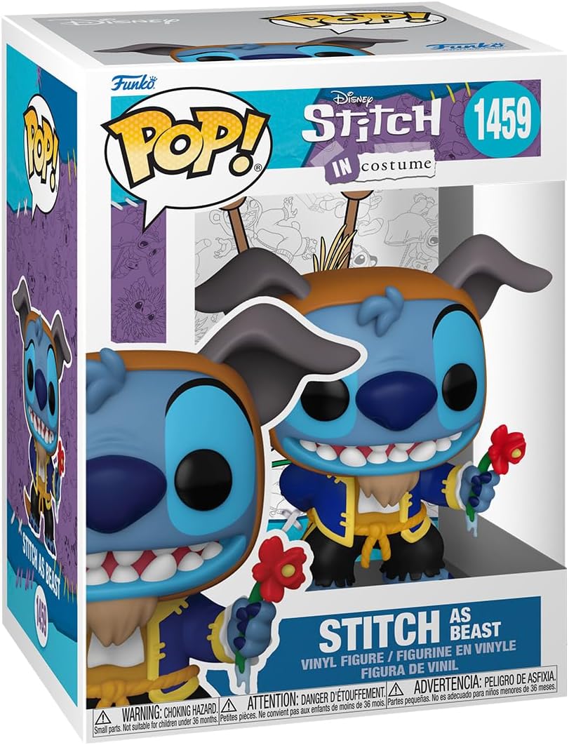 Funko Pop Disney Stich como Bestia (La bella y la Bestia)