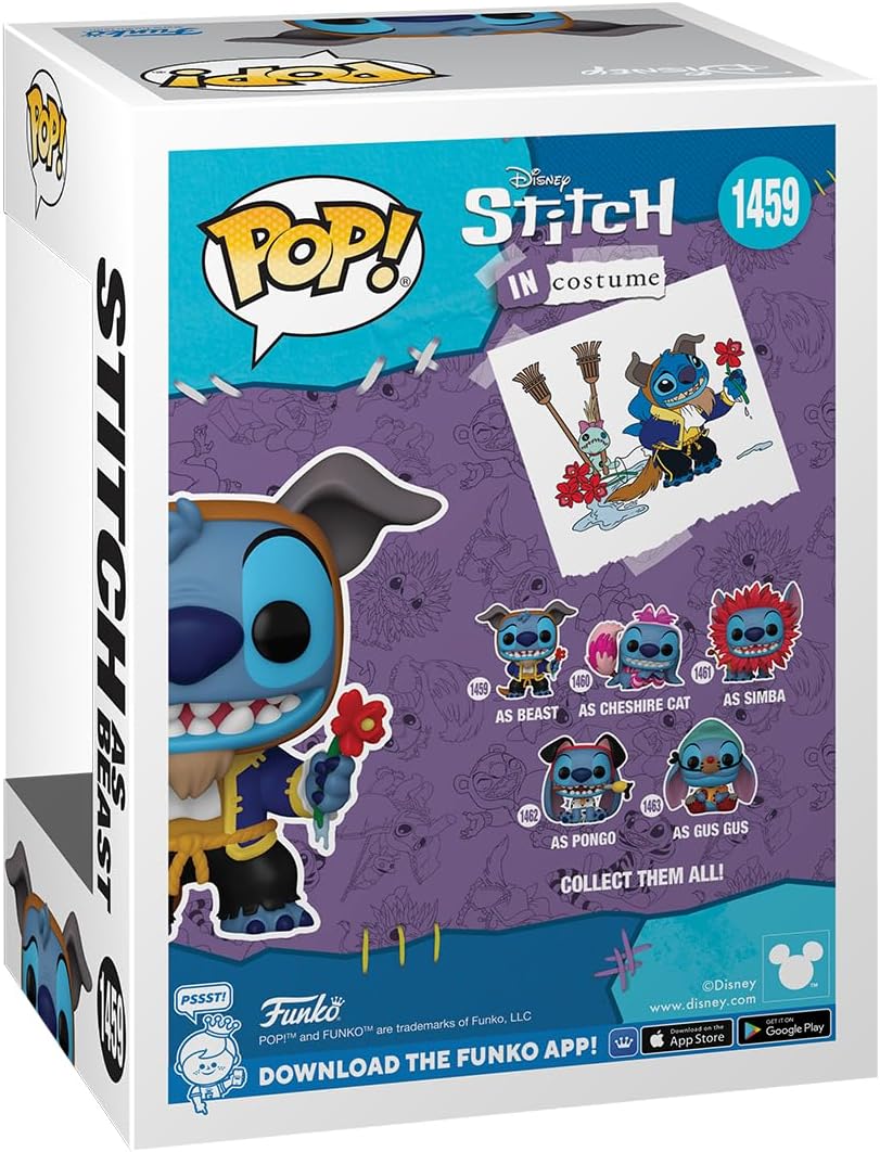 Funko Pop Disney Stich como Bestia (La bella y la Bestia)