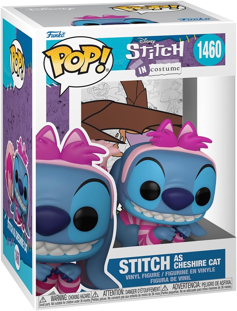 Funko Pop Disney Stich como Gato Cheshire (Alicia en País Maravillas)