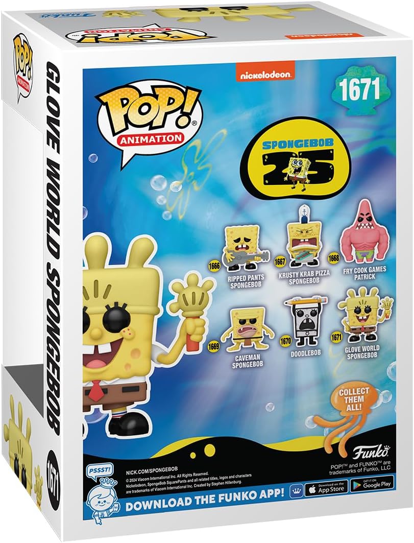 Funko Pop: Bob Esponja 25 Aniversario - Bob Esponja Mundo Guante